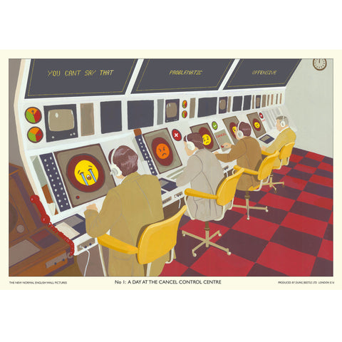 'The New Normal No 1: A Day at the Cancel Control Centre' Limited Edition Print