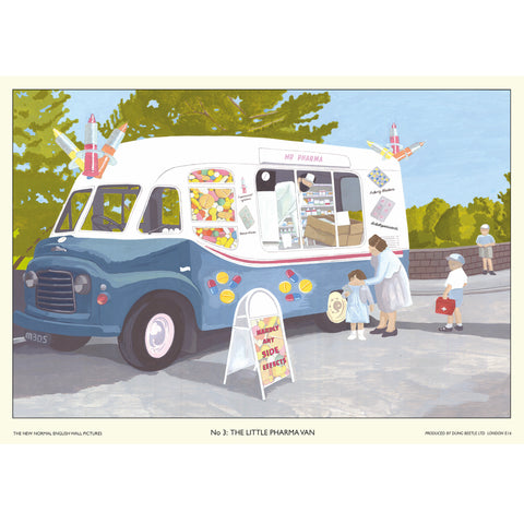 'The New Normal No 3: The Little Pharma Van' Limited Edition Print